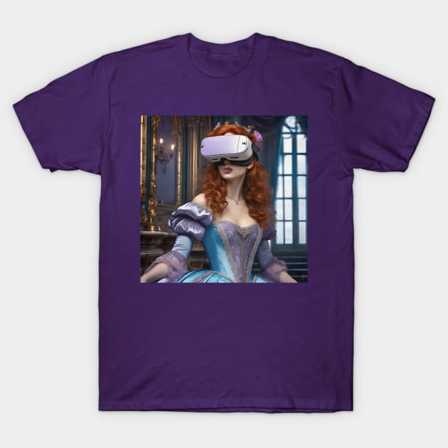Baroque Lady VR Gamer T-Shirt by PurplePeacock